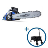 Hyundai 14" 35cm Electric Chainsaw 1600W 230V & Folding Trolley on Wheels, Garden Trolley 120kg | HYC1600E+GTW220 Hyundai 14" 35cm Electric Chainsaw 1600W 230V & Folding Trolley on Wheels, Garden Trolley 120kg | HYC1600E+GTW220