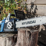 Hyundai 14″ Corded Electric Chainsaw and Folding Garden Trolley Bundle | HYC1600E+GTW260