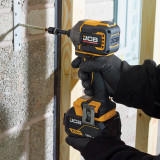 JCB Pro 18V Kit, 75Nm Combi Drill, Impact Driver, 2x 5.0Ah Batteries & 4.5A Fast Charger (in Carry Case)| JCB-18PKIT-2