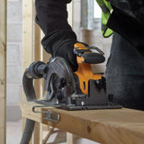 JCB Pro 18V Circular Saw 185mm, 65mm Cut Depth, Aluminium Base, Incl. 2 Blades (Bare Tool) | JCB-18PCS-185