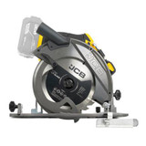 JCB Pro 18V Circular Saw 185mm, 65mm Cut Depth, Aluminium Base, Incl. 2 Blades (Bare Tool) | JCB-18PCS-185