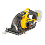 JCB Pro 18V Circular Saw 185mm, 65mm Cut Depth, Aluminium Base, Incl. 2 Blades (Bare Tool) | JCB-18PCS-185