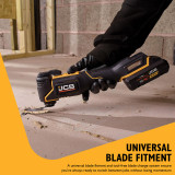 JCB Pro 18V Multi Tool, Brushless, 9-Speed Control, Tool-Free Change  (Bare Tool) | JCB-18PMT-32
