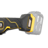 JCB Pro 18V Flat Head Angle Grinder, 5" / 125mm, Digital Speed Control, Paddle Switch and Brushless (Bare Tool) | JCB-18PFAG-125