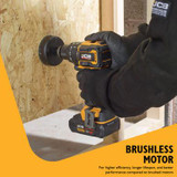 JCB Pro 18V Compact Combi Drill 75Nm, Brushless, 2-Speed, 23+3 Positions & 13mm Chuck (Bare Tool) | JCB-18PCD-75