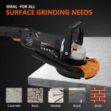 MAXXT 1500W Concrete Grinder Sander, 1000–8500RPM, 7 Variable Speeds, 125mm Discs, Removable Guard, 2 Diamond Grinding Wheels | R7507-UK1