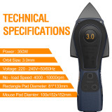 MAXXT 2-in-1 Brushless Delta & Rectangle Sander, 350W, 3.0mm Orbit, 6-Speed, Dual Sanding Pads, 20x Sandpapers | MOS350DV2-UK