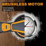 MAXXT 150mm Brushless Eccentric Sander 2.5mm Orbit, 350W, 230V, 10x Sanding Discs | R7303-5-UK1