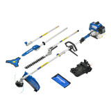 Hyundai 56cc Petrol Multi Tool, 5-in-1, Grass Trimmer, Brushcutter, Hedge Trimmer, Pole Saw | HYMT5600X