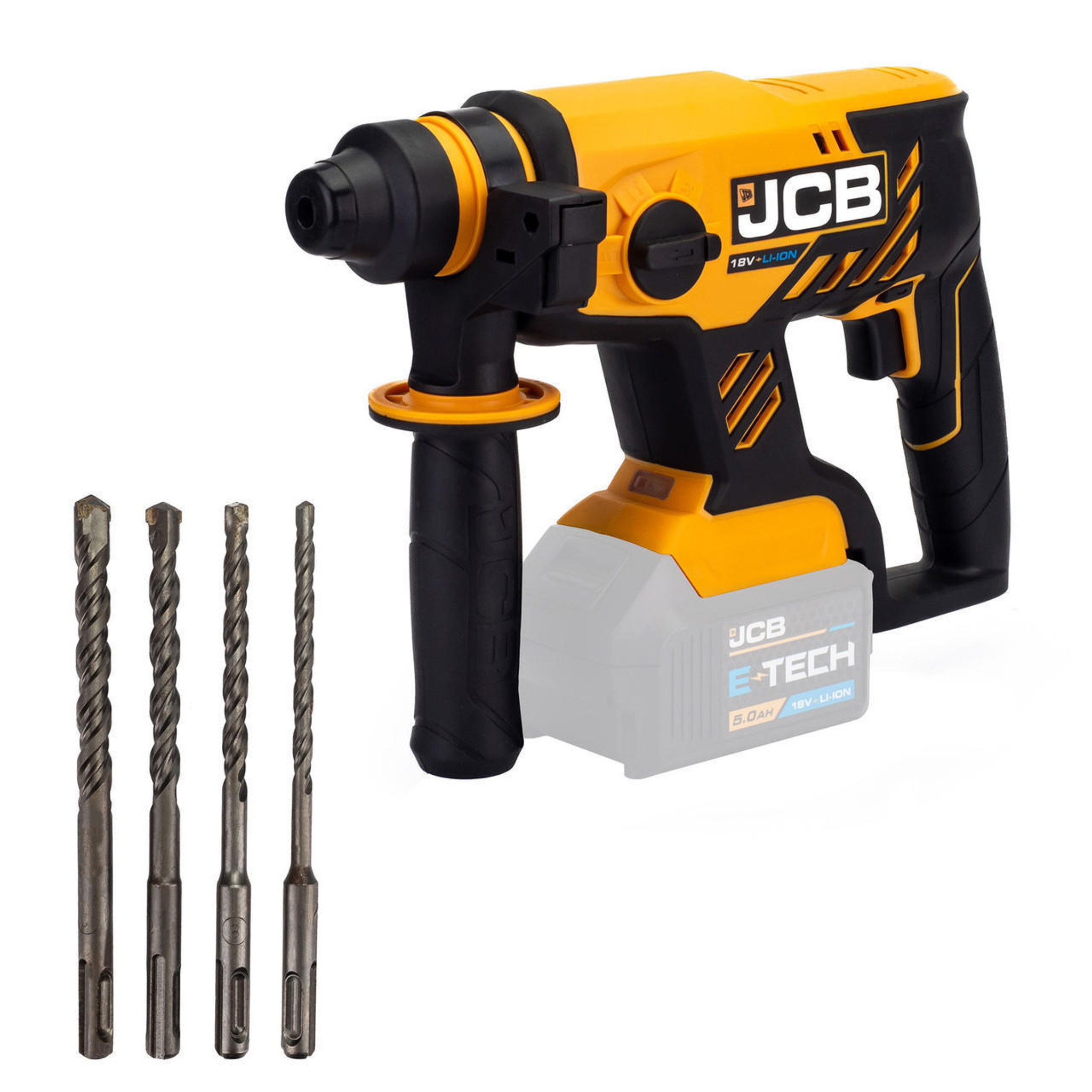 JCB 18V Brushless Battery SDS Plus Rotary Hammer Drill 21