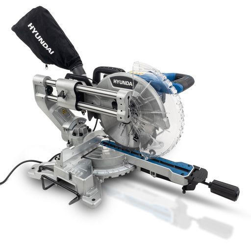 Graded Hyundai 2000W Electric Mitre Saw / Chop Saw with 255mm Blade, 230V | HYMS2000E, GRADE A-77243 
