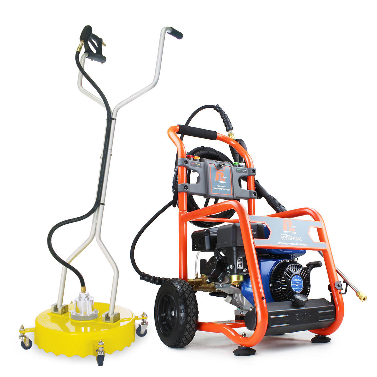 P1 Petrol Pressure Washer 3200psi / 214 bar 18 Rotary Flat Surface Cleaner | P3200PWT+85.403.005-77226 