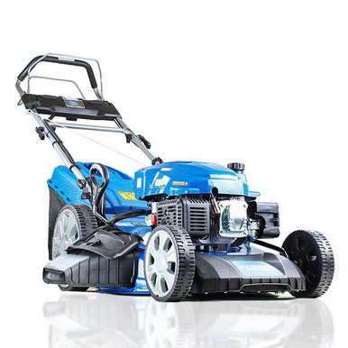 Hyundai 21'' / 53cm 224cc 4-in-1 Electric-Start Self-Propelled Petrol Lawnmower, Mulch, Rear & Side Discharge, Hose Connector | HYM530SPE