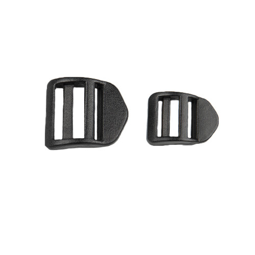 Black Plastic Ladder Buckle - Multiple Sizes
