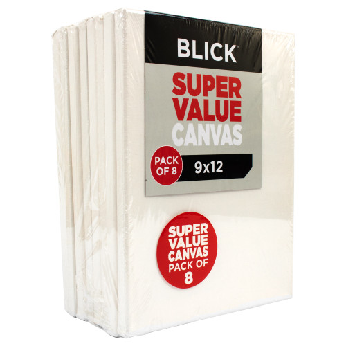 8 Pack of Primed White Blank - 9” X 12” Brand Image