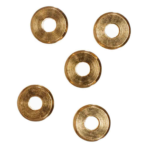 5mm Flat Gold Spacer Beads Brand Image