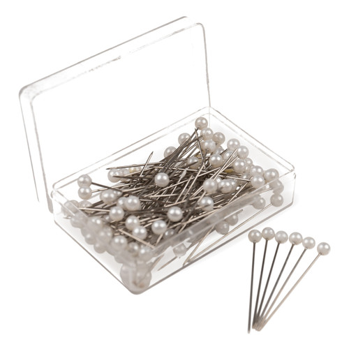 Pearl Head Sewing Pins – 100 Pack