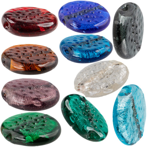 Luminous Glass Beads Bumpy Circle Brand Image