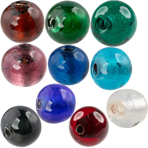 Luminous Glass Beads Gold Sphere Brand Image