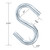 2 Pack Steel Utility S Hooks