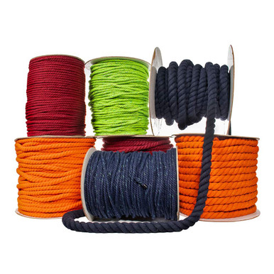 1 Inch Soft Rope 1 Inch Cotton Rope - Multiple Colors