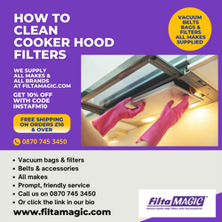 How to clean a greasy cooker hood filter