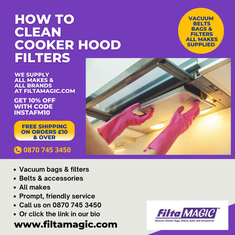 How to clean a greasy cooker hood filter