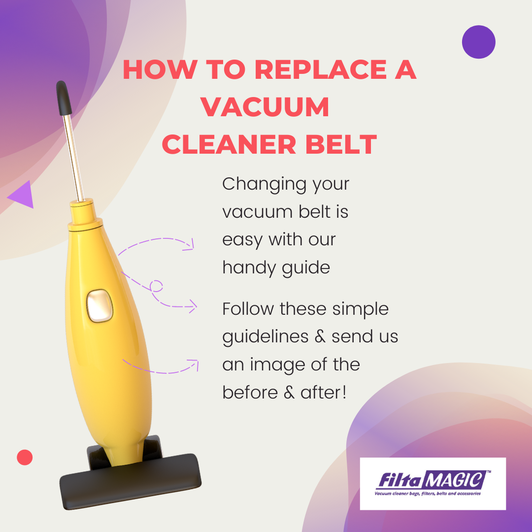 How to replace a belt on your upright vacuum cleaner filtamagic
