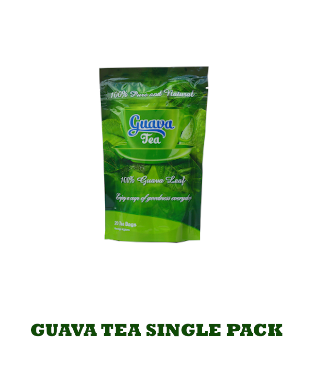 Guava Tea Single Pack 20 guava leaf herbal tea bags