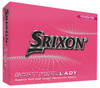A pink box of Srixon Soft Feel Lady Passion Pink golf balls