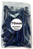 A pack of navy bamboo golf tees