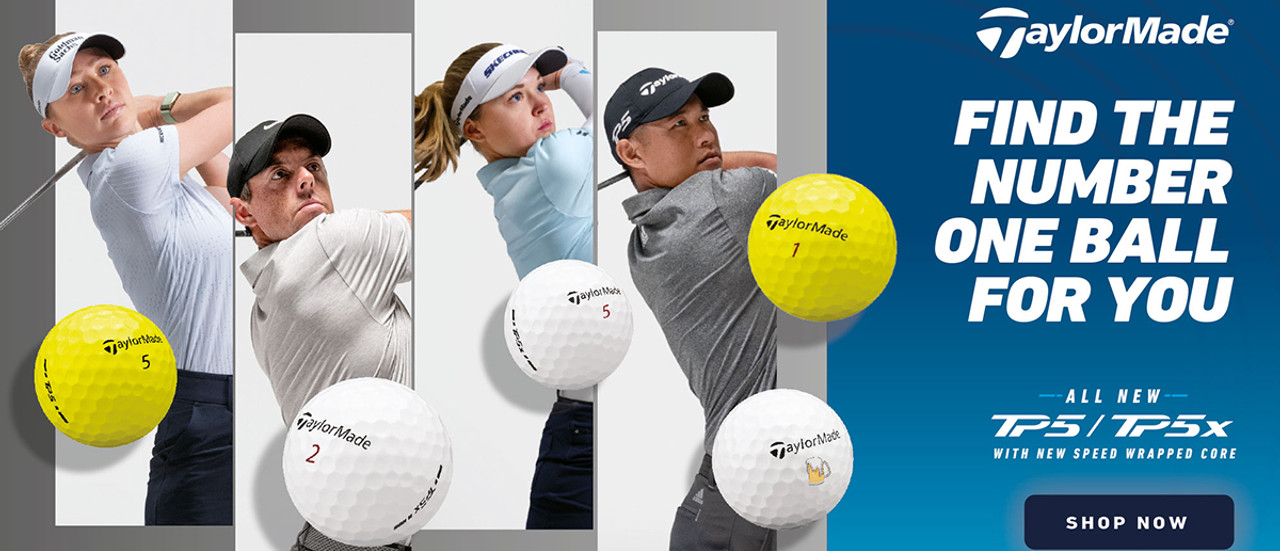 4 Pro TaylorMade Golfers with the golf balls they play with