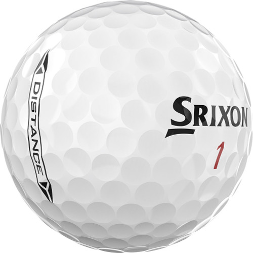 A white Srixon Distance Golf Ball