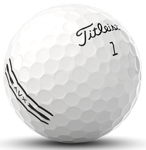 A single Titleist AVX golf ball