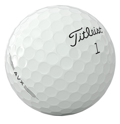 A single white Titleist AVX golf ball