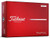 A red box of Titleist TruFeel golf balls
