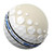 A single white Titleist Tour Soft AIM 360 golf balls cut away to show the inner core