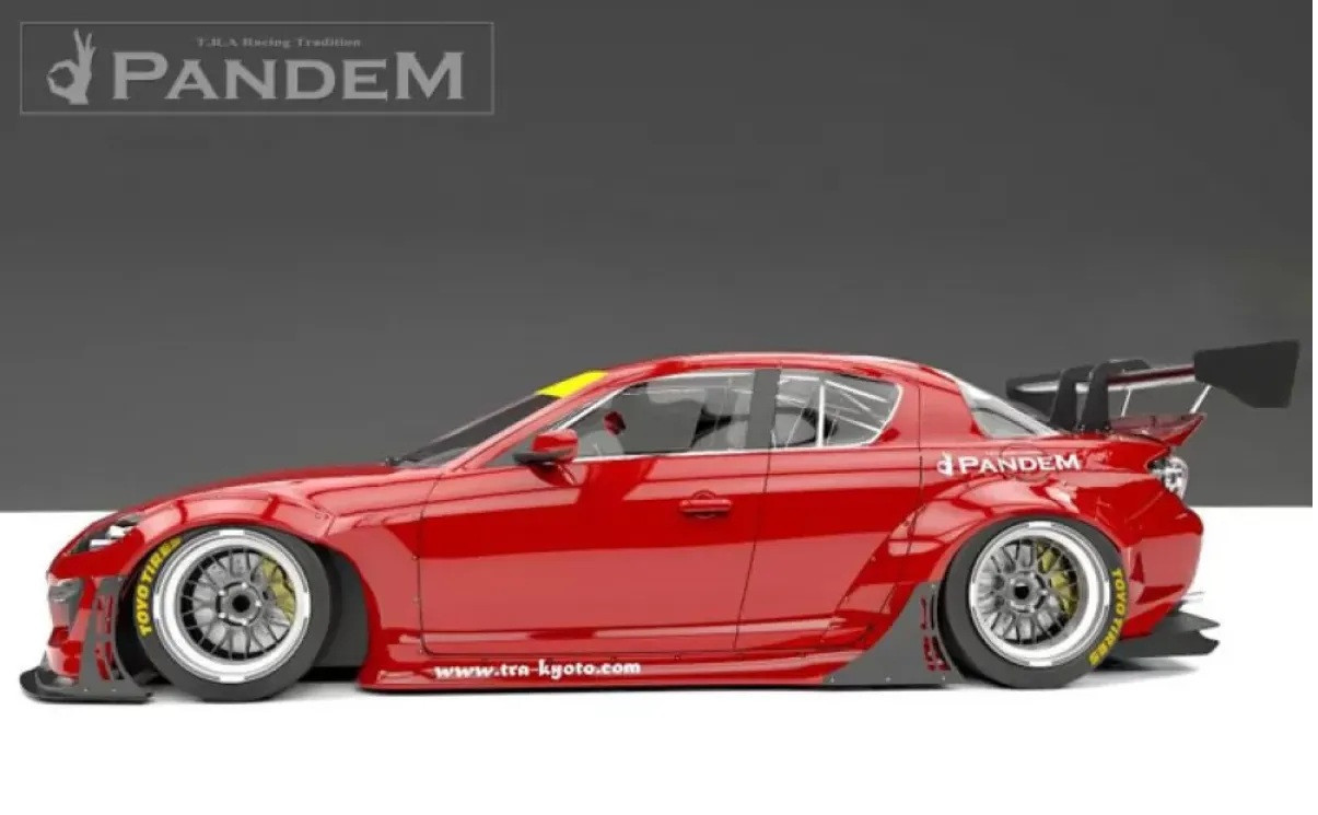 Pandem Rocket Bunny Aero FRP Wide Body Rear Over-Fenders Mazda RX