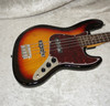 Vintage Brand VJ74 SSB J bass guitar in sunset sunburst finish