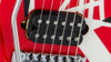 Pre-order! EVH Striped Series left handed electric guitar Red/Black/White Stripe