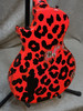 NEW! Rock N Roll Relics Thunders SC guitar in neon pink w/ leopard spots