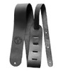 CAPITOL GUITARS 2.5" GUITAR STRAP PREMIUM AMALFI LEATHER  - BLACK