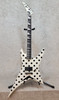 USA JACKSON MASTERBUILT RHOADS WARRIOR GUITAR WHITE / BLACK DOT