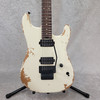 IN-STOCK! 2024 Charvel Pro-Mod Relic San Dimas Style 1 HH FR PF guitar Weathered White #2572