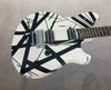 IN-STOCK! 2024 EVH Wolfgang Special Striped guitar in Black / White Satin