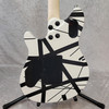 IN-STOCK! 2024 EVH Wolfgang Special Striped guitar in Black / White Satin