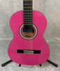 Class 1 Kit 3/4 left handed classical acoustic guitar in Hot Pink