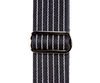 Reunion Blues Deluxe Merino Wool Guitar Strap | Black Pinstripe