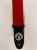 CAPITOL GUITARS 2" COTTON GUITAR STRAP W/TRI GLIDE & LEATHER ENDS - CHOOSE COLOR