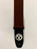 CAPITOL GUITARS 2" COTTON GUITAR STRAP W/TRI GLIDE & LEATHER ENDS - CHOOSE COLOR
